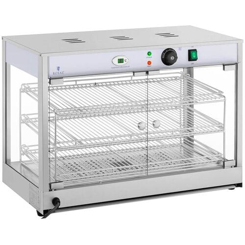 Royal Catering Warmhoudvitrine- 1.200 W - LED display 10011180