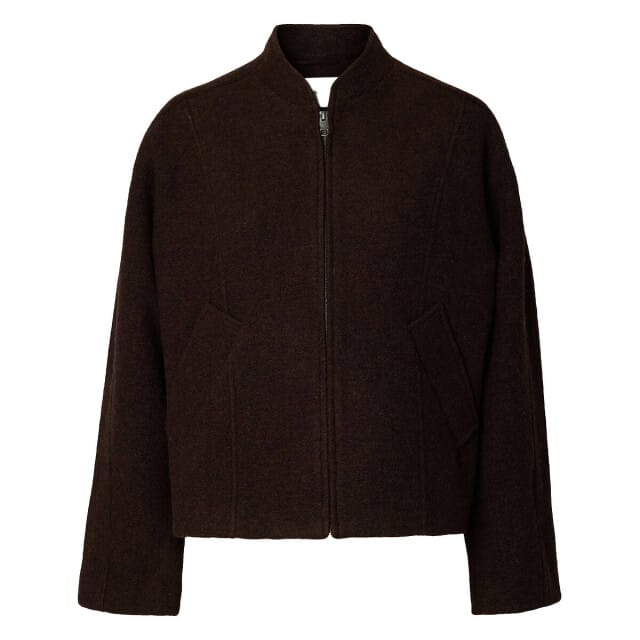 Regular fit blouson van wolmix model 'JACQUELINE'
