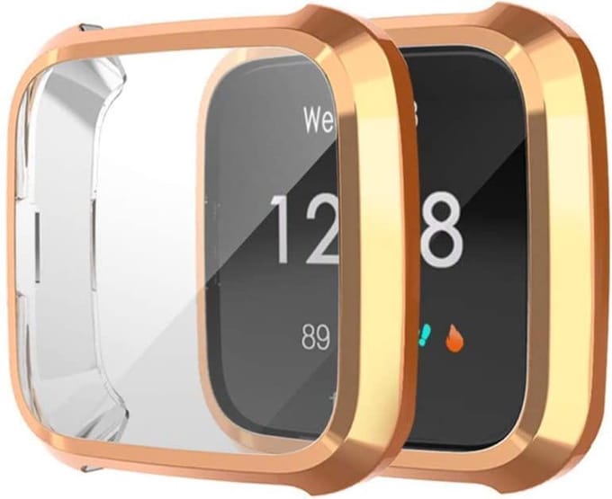 YPCd FitBit Versa Lite Siliconen Case - Rosé Goud