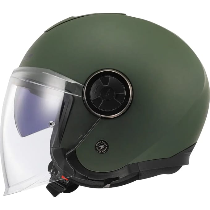 LS2 OF620 Classy Solid Mat Legergroen Jethelm - Helm