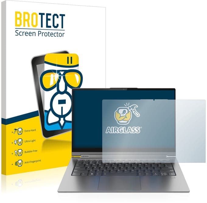 Screenprotector voor Lenovo Yoga C940 14" 2-in-1 Beschermglas transparant