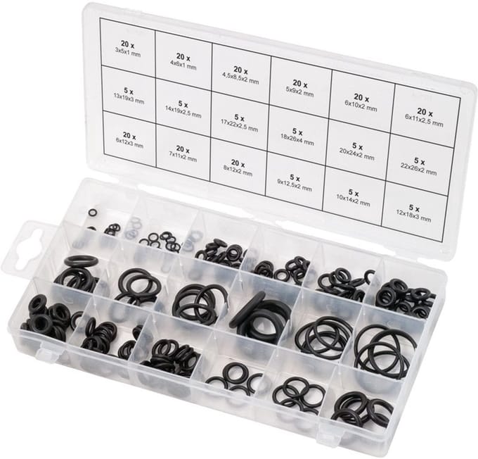KS Tools 970.0180 Assortiment O-ringen Inhoud 225 onderdelen