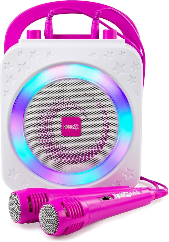 Karaokeset met Draadloze Microfoon - Bluetooth Speaker - Partybox - basgeluid