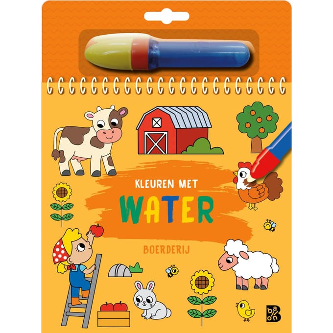 Kleuren met water - Boerderij Kleurboeken