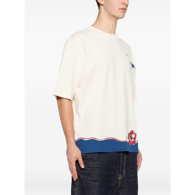 Dsquared2 T-shirt fenicottero man beige