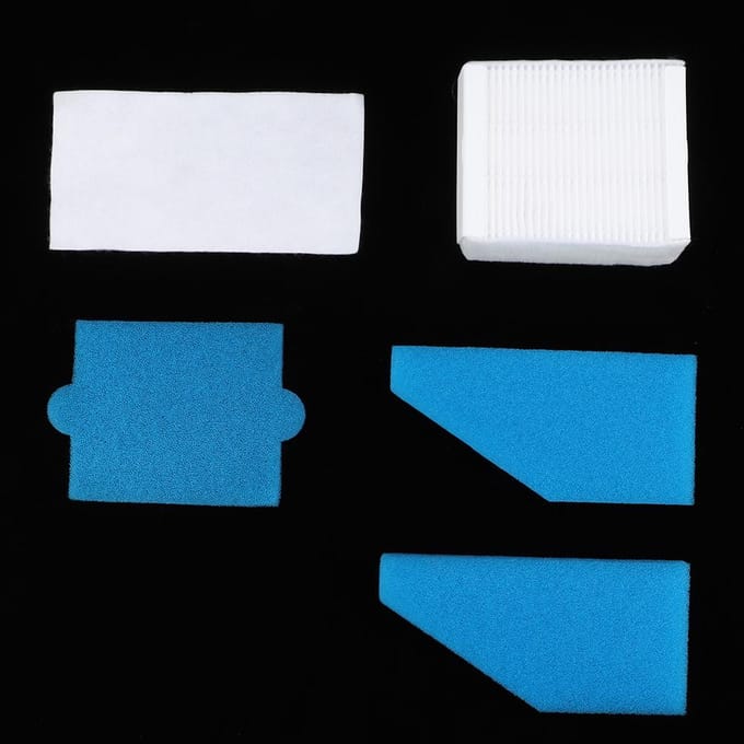 5 stuks stofzuigerschuimfiltervervangingsset geschikt voor Thomas 787241 99 filteraccessoires white