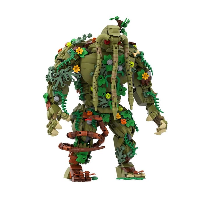 Gobricks MOC Malveled Man-Thing Ted Bouwstenen Films Weerwolf DOE-HET-ZELF Humanoid Gemuteerd Moerasmonster Speelgoed Cadeau