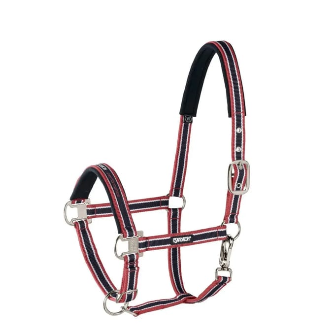 Eskadron Headcollar Pin Buckle Shetland Chili-White-Nightblue