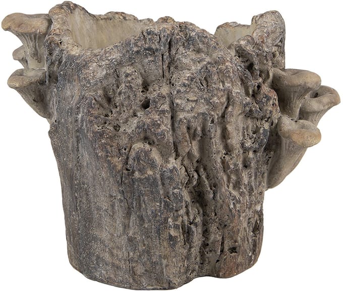 Clayre & Eef Bloempot 20x18x18 cm Bruin Steen