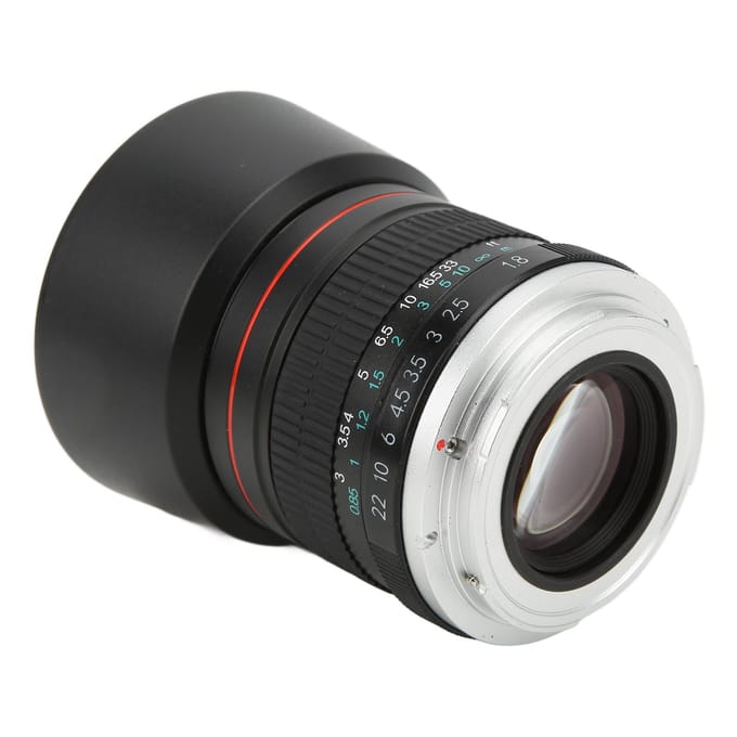 85mm F1.8 Camera Lens met Groot Diafragma Medium Telefoto Handmatige Focus Full Frame Portretlens voor EOS gray