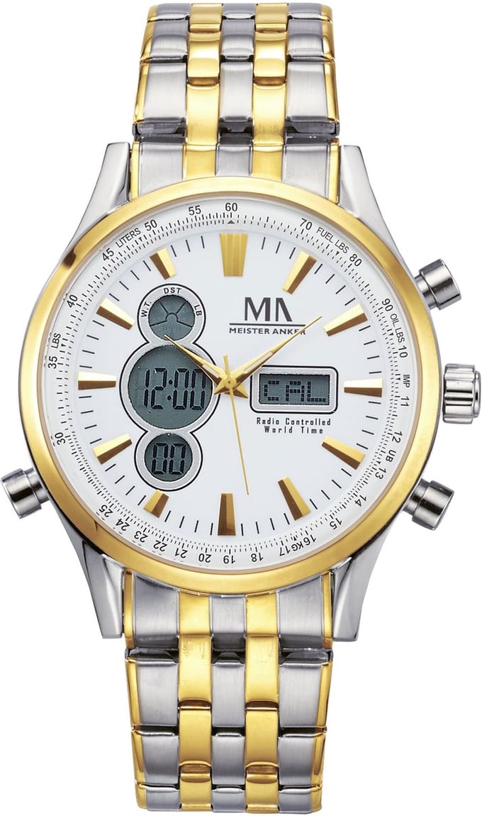 Meister Anker Chronograph Edelstahl