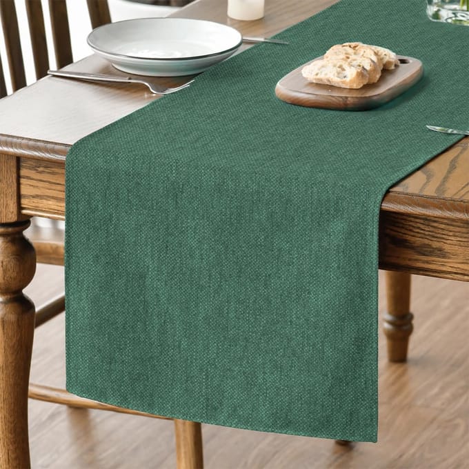 Tafelloper - Voor winterdecoratie - Bosgroen - 40x100 cm