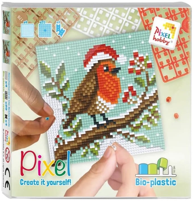Pixelhobby Classic Kerst Vogel 12x12 cm