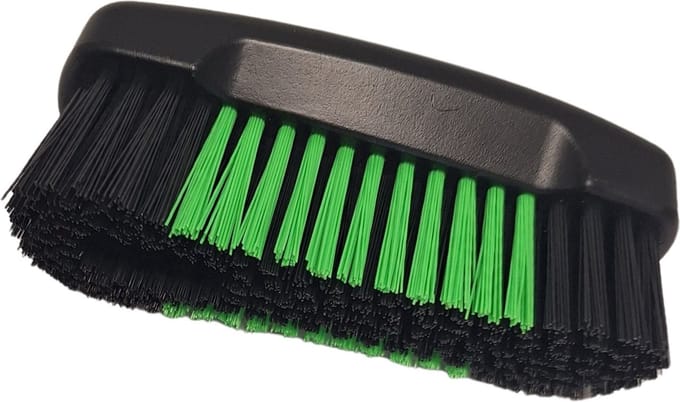 Nagel- en schrobborstel 5 x 12 cm ergonomisch Groen/Zwart