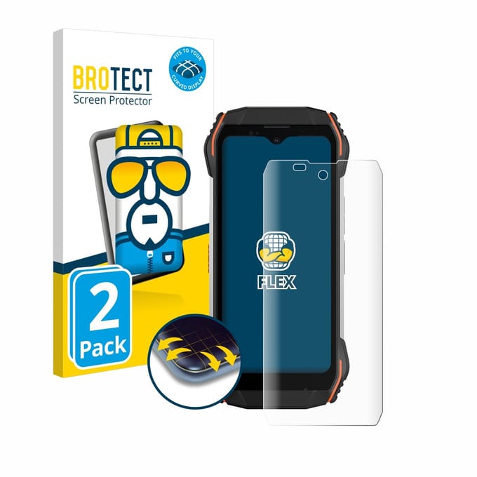 BROTECT - Screenprotector voor Blackview N6000 - Folie Beschermfolie transparant volledig dekking - 2 Stuks
