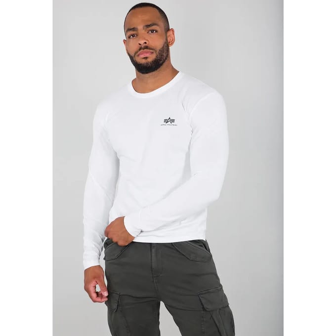 T-shirt met lange mouwen Alpha Industries Basic Small Logo