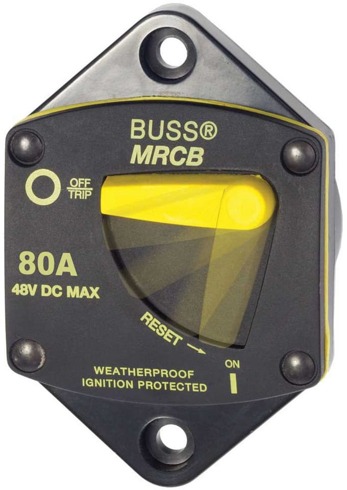 BSS Zekeringautomaat 187 Panel Mount 80A
