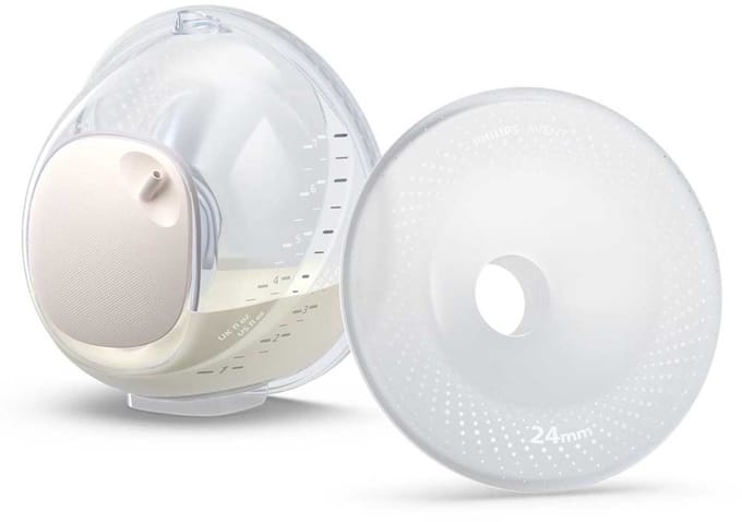 Philips Avent Dubbele Opvangcups - Ultralicht - SkinSense Siliconen Opvangcups - Comfortabele Pasvorm - Handsfree -SCF439/01