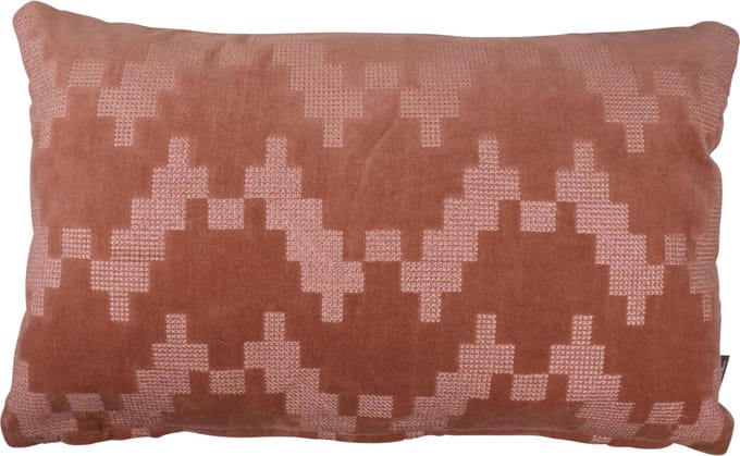 Twisted Brooklyn kussen roze 30x50cm