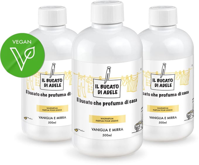 Il Bucato di Adele Wasparfum - Italiaanse Was Parfum - Vanille & Mirre 3x 500ml