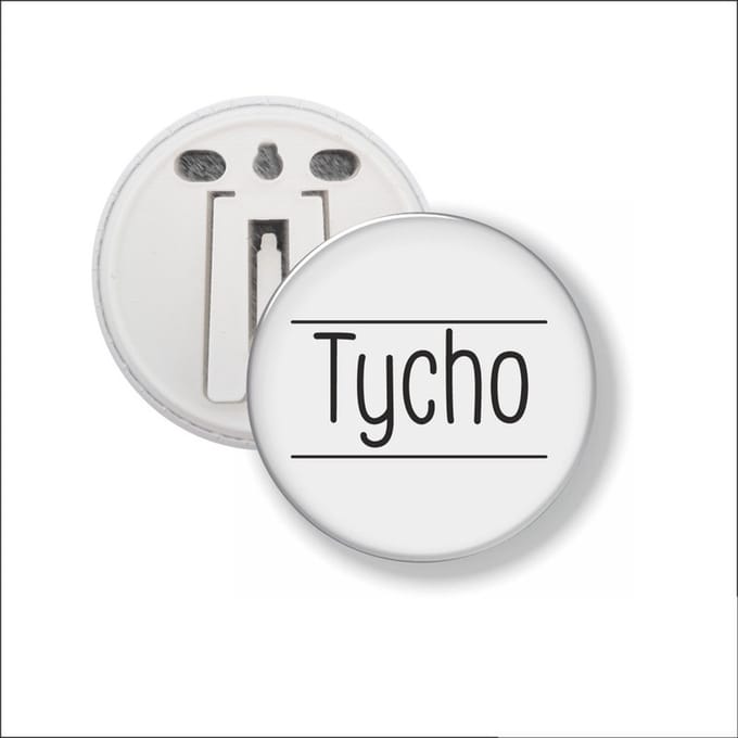 Button Met Clip 58 MM - Tycho
