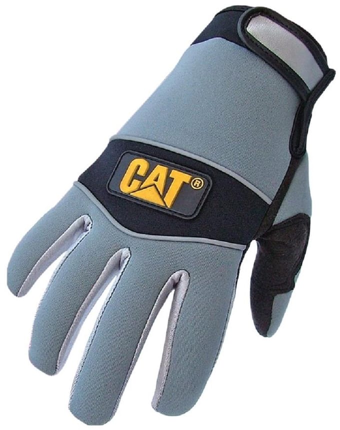 CAT - Synthetisch Lederen Handschoenen - Neopreen Achterkant - Siliconen Vingertoppen - Maat M
