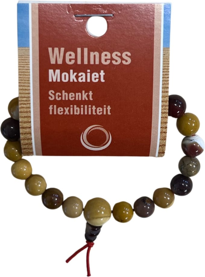 Mokaiet powerbead armband + kaart