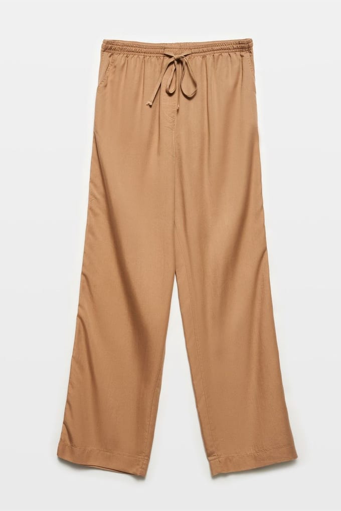 Dames Tencel Wijde Broek