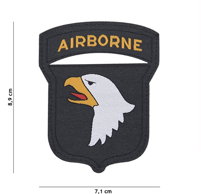 Embleem stof fijn geweven 101st. Airborne