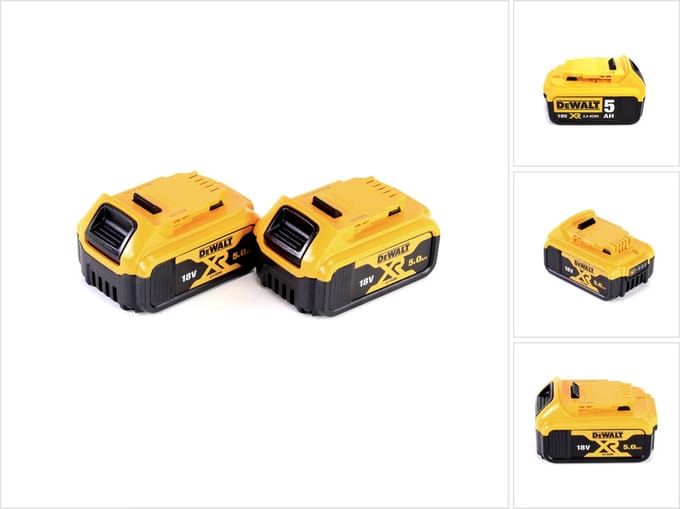 Dewalt DCB 184 2x accu 18 V 5 Ah / 5000 mAh XR Li-Ion