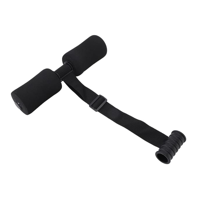 Hamstring Curl Strap Buikreductie Oefening Fitnessapparatuur Buik Curl Sit Up Hulp Hamstring black