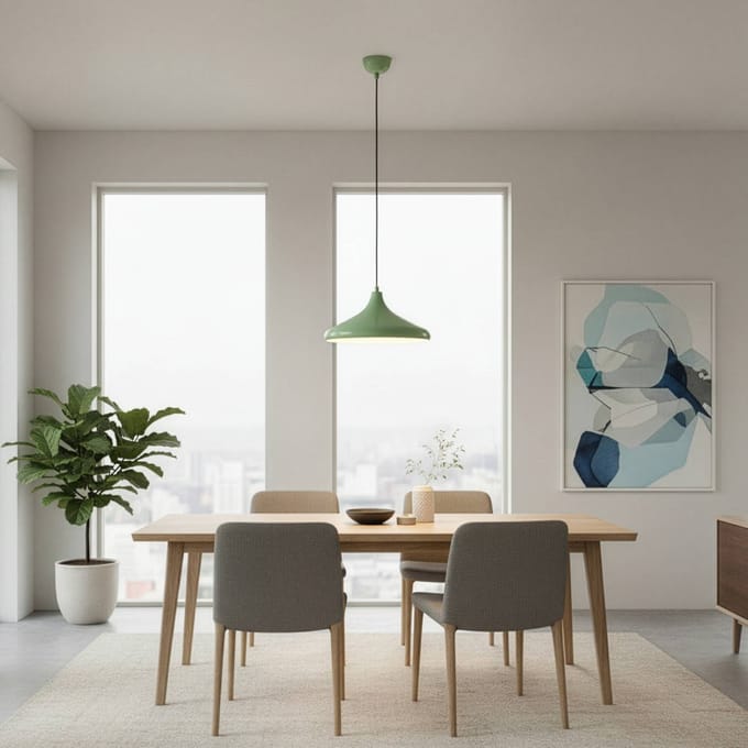Opviq Hanglamp Eysan, mintgroen, metaal, Ø 35 cm, E27