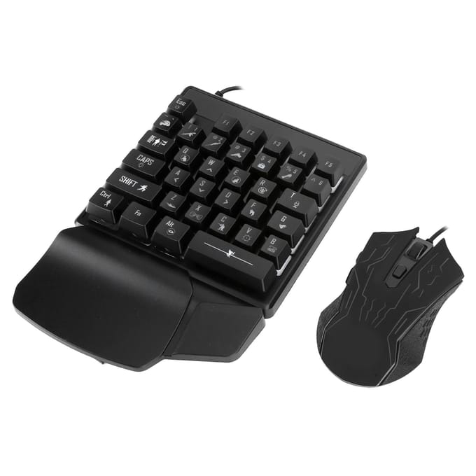 Eenhandig Toetsenbord Muis Set Manipulator Gevoel ESports Universele Accessoires JX200