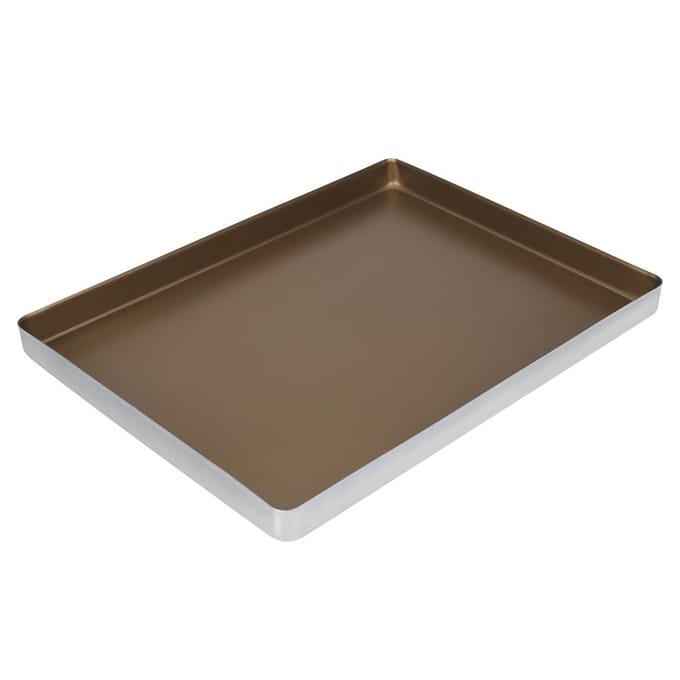 Bak- en braadslede van aluminiumlegering Bakvorm Cake Koekjesplaat 40 * 30 * 3cm gray