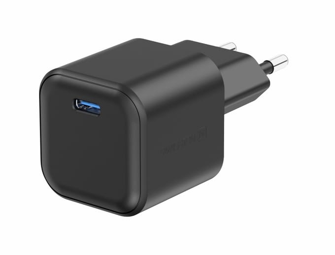 20W GaN Oplader – USB-C – Power Delivery – Razend snel laden - Compacte Reisadapter – Universeel - Zwart