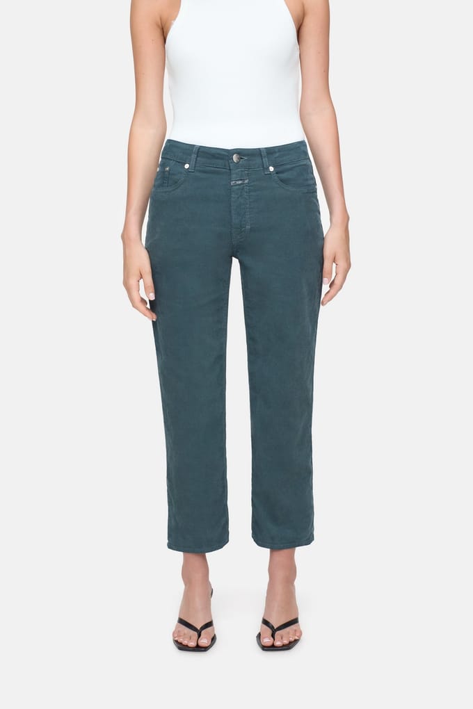 Closed Milo Pants Pini Green Größe: W24L32 | Straight Jeans Outlet | Damen | Grün