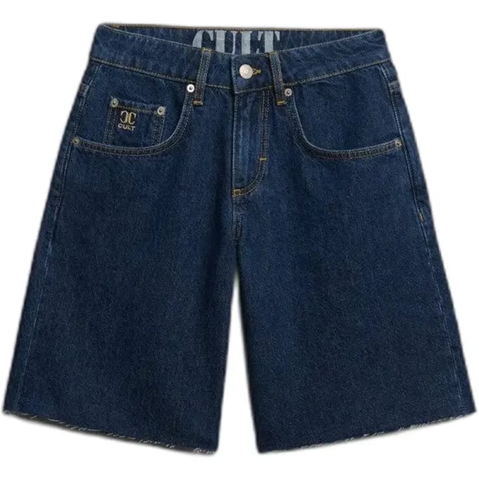 Superdry - Mid Rise Baggy Jorts Rechte Pasvorm - Dames - Jeans shorts