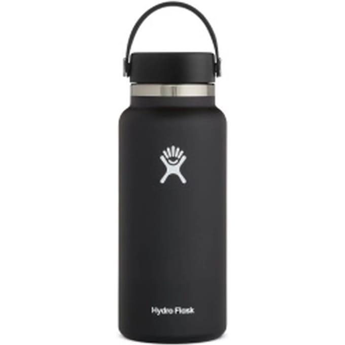 Hydro Flask Wide Mouth Flex Cap Drinkfles (946 ml) - Zwart
