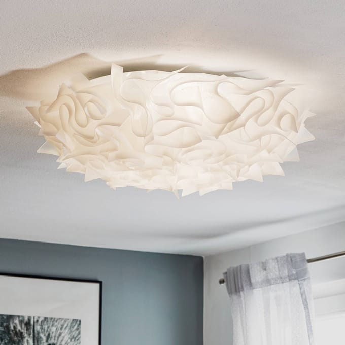 Slamp Veli design plafondlamp, Ø 78 cm, opaal