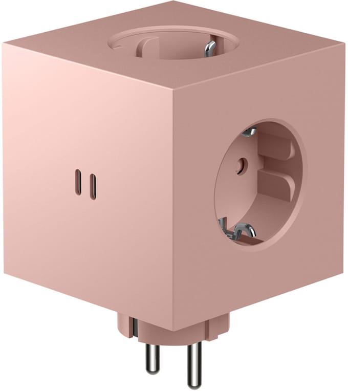 Avolt Square 2 stekkerblok met 2x USB-C 30W - New Pink