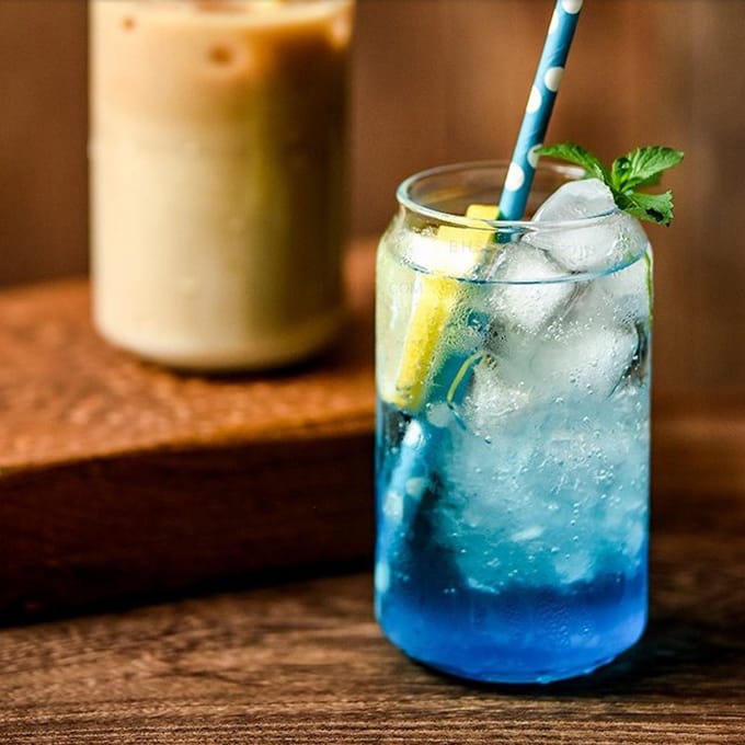 Creatief Glas in Vorm van Colablik Sap Melk Vruchtenthee Glas Bierglas Waterglas Koud Drankglas gray