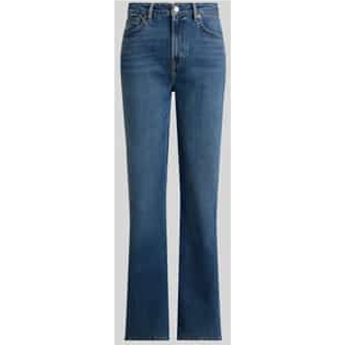 straight fit jeans van katoenmix in 5-pocketmodel
