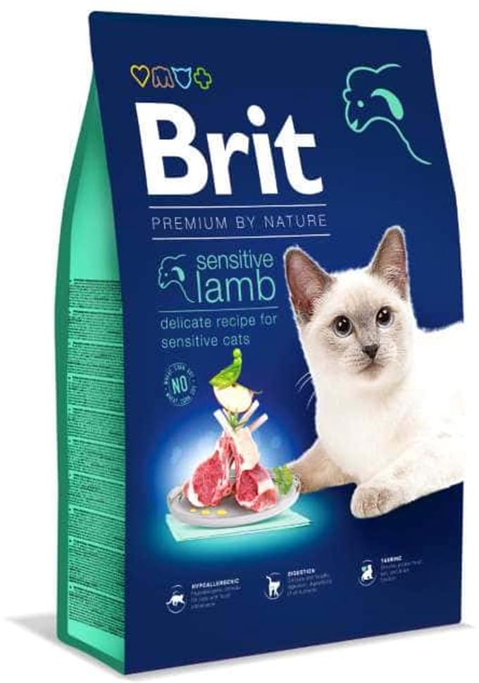 Brit premium by nature cat sensitive lamb - 8 kg