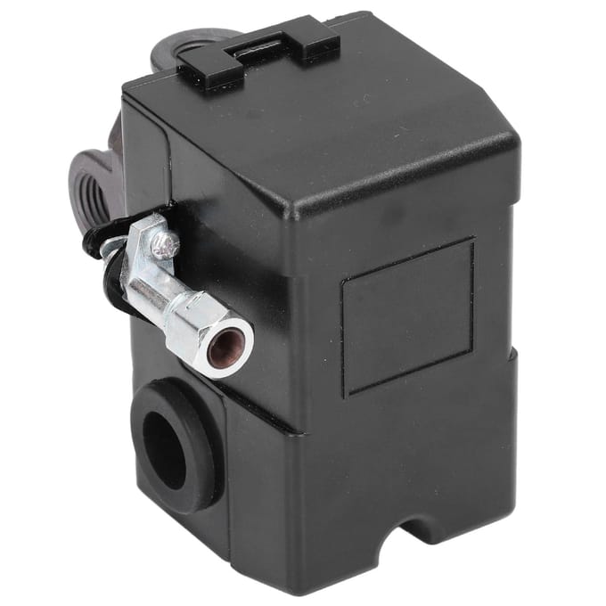 Drukschakelaar 4 Gaten 4-Weg Mechanische Schakelaar Controller voor Luchtcompressor 220V 20A 95‑125PSI