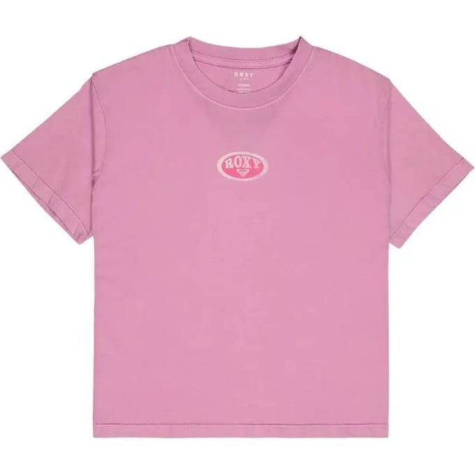 Roxy Washed T-shirt Met Korte Mouwen Roze 14 Years Meisje