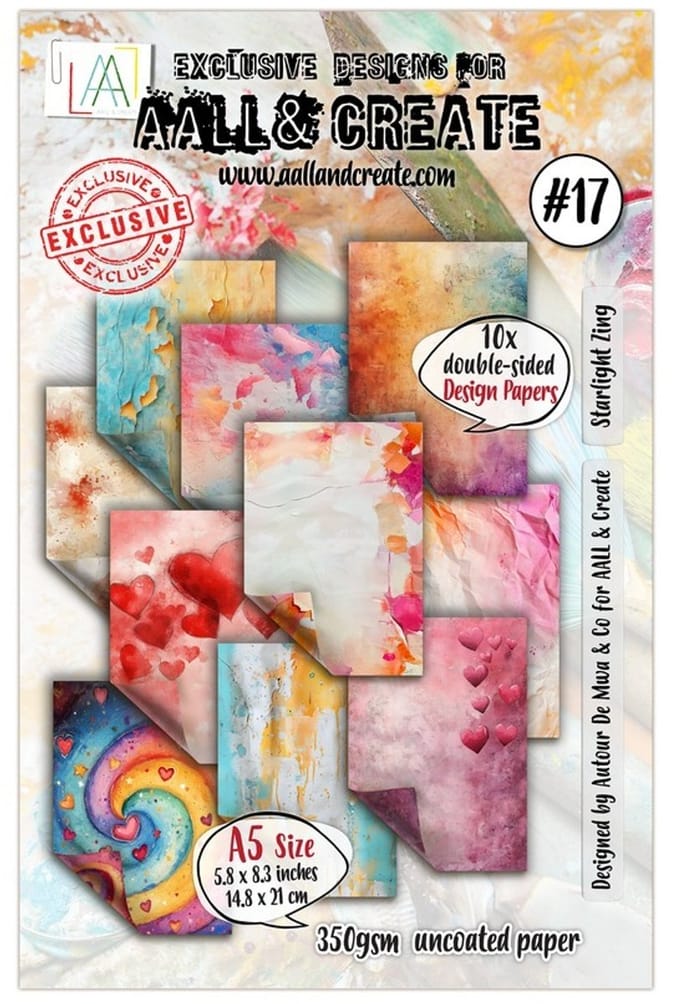 Aall & Create Design Paper A5 - Starlight Zing