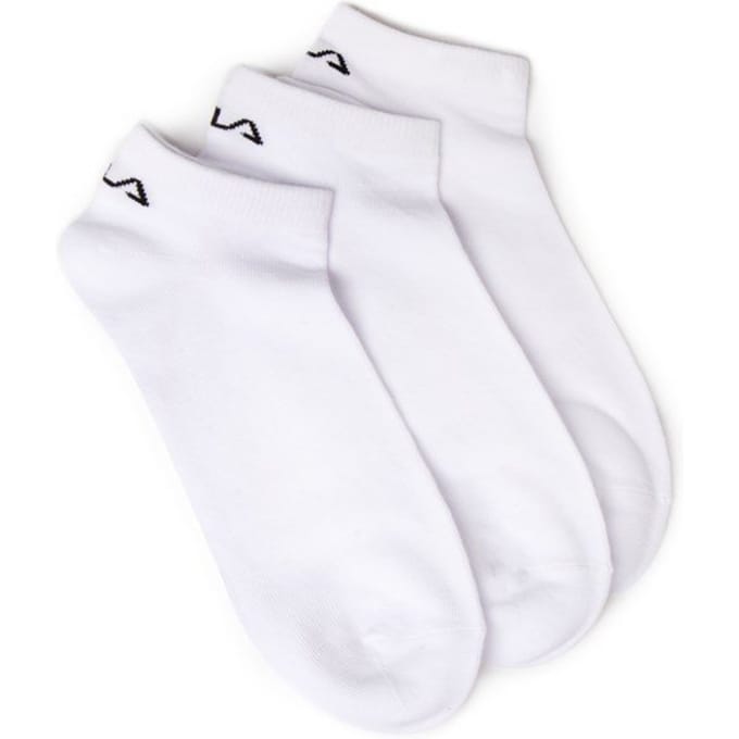 Fila - Invisible Socks 3-Pack - Enkelsokken - 39-41 - Wit