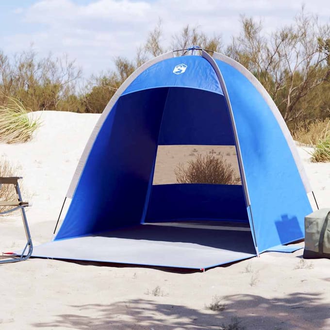 vidaXL - Strandtent - 3-persoons - waterdicht - azuurblauw
