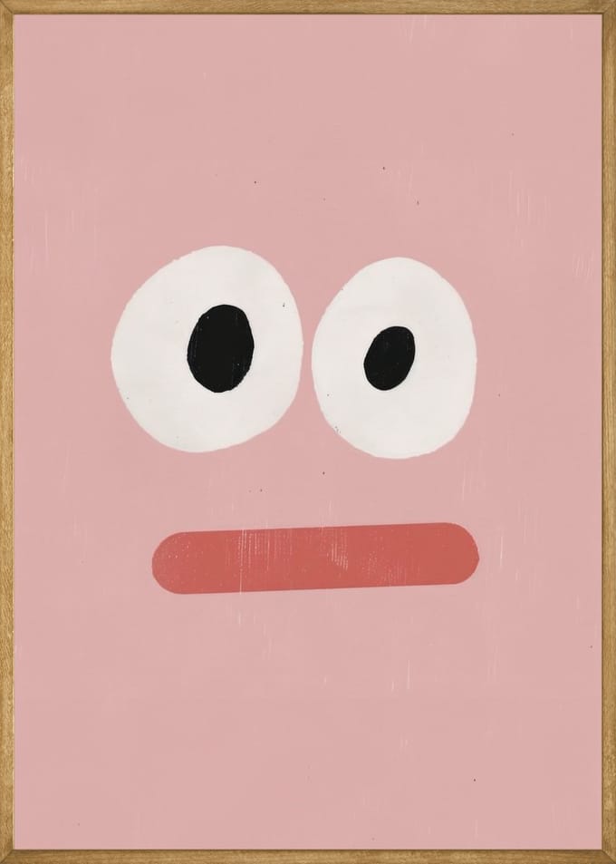 Verbaasde Vriend Poster - 40x50 cm