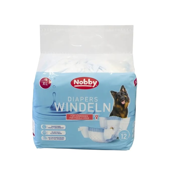 Luiers voor vrouwelijke honden Nobby Pet (x12)